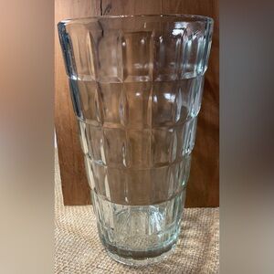 Vintage Syndicate Sales Heavy Glass Vase